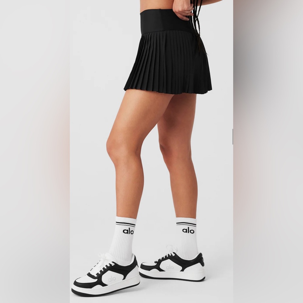 🆕ALO🎱Grand Slam Tennis Skirt Core: Black Sz Small - Picture 3 of 9